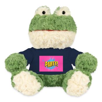 Party Disco Comic Stil Blase Graffiti Schriftzug - MiniFeet® Frosch Torge - French Navy - Vorne