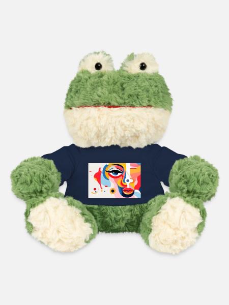 Abstraktes und surrealistisches Porträt des Gesichts. - MiniFeet® Frosch Torge - French Navy