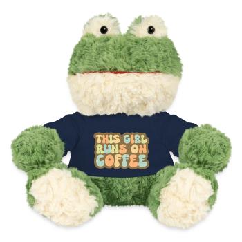 This Girl Runs On Coffee - MiniFeet® Frosch Torge - French Navy - Vorne