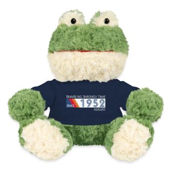 Funny Zeitreise Geburtstags Design August 1952 - MiniFeet® Frosch Torge - French Navy - Vorne
