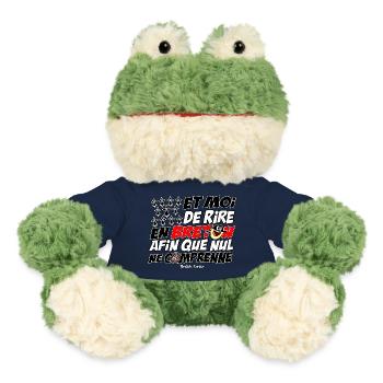 Et moi de rire en breton - Grenouille Torge MiniFeet® - bleu marine - Devant