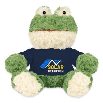 Solar betrieben Photovoltaik Solarenergie Sonne - MiniFeet® Frosch Torge - French Navy - Vorne