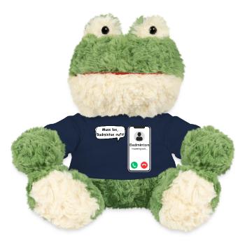 Badminton Calls - Sports Saying - ApriNoeScor - MiniFeet® Frog Torge - french navy - Front