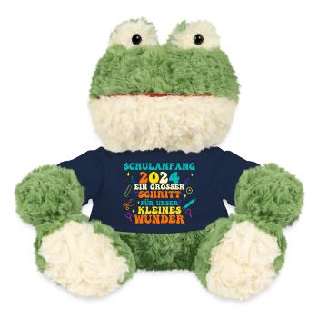 Eltern Schulkind Grundschule Erste Klasse Einschul - MiniFeet® Frosch Torge - French Navy - Vorne
