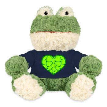 Water Turtle Heart Symbol Love Tank Logo - MiniFeet® Frog Torge - french navy - Front