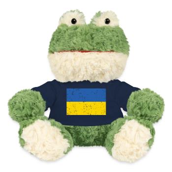 Ukraine Flag Distressed - MiniFeet® Frog Torge - french navy - Front