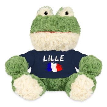 Lille France Ville Drapeau de Lille - Grenouille Torge MiniFeet® - bleu marine - Devant