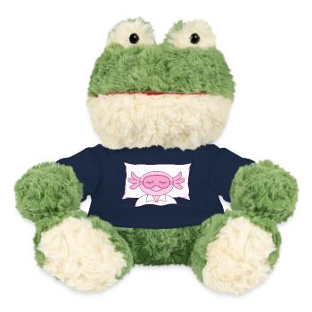 Axolotl Schlafmaske Personalisierung Schlafshirt - MiniFeet® Frosch Torge - French Navy - Vorne