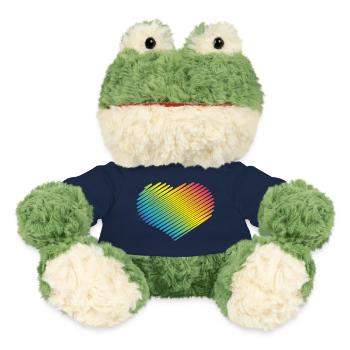 Rainbow Heart (Love / Scribble) - MiniFeet® Frog Torge - french navy - Front