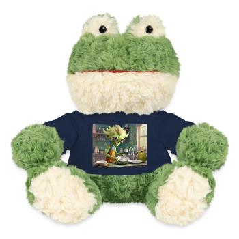 mignon petit vert rétro vintage alien tous les jours - Grenouille Torge MiniFeet® - bleu marine - Devant