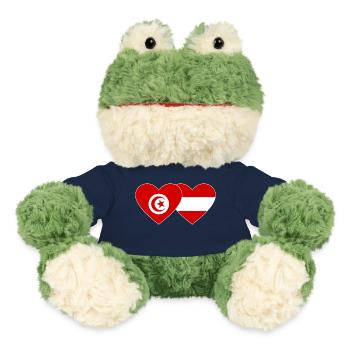 Tunisie Autriche Flag Coeur - Grenouille Torge MiniFeet® - bleu marine - Devant