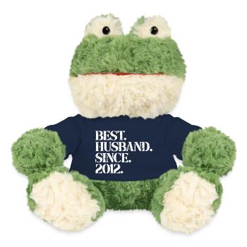 Bester Ehemann seit 2012, Geschenk zum 11-jährigen Jubiläum - MiniFeet® Frosch Torge - French Navy - Vorne
