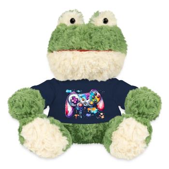 Manette de jeu aquarelle - Grenouille Torge MiniFeet® - bleu marine - Devant