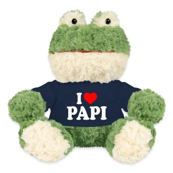 I love papi - Grenouille Torge MiniFeet® - bleu marine - Devant