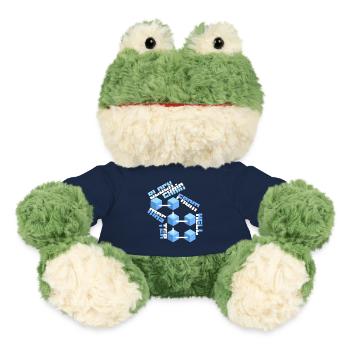 Blockchain Master Block Chain drôle de dicton - Grenouille Torge MiniFeet® - bleu marine - Devant