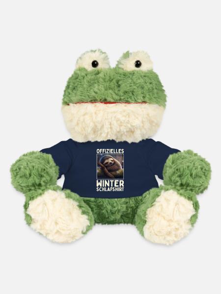 Faultier Winter Schlafshirt Weihnachten Schlaf - MiniFeet® Frosch Torge - French Navy