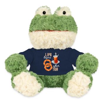 Turkish Tea, Tea Drinker, Simit, Funny Saying - MiniFeet® Frog Torge - french navy - Front