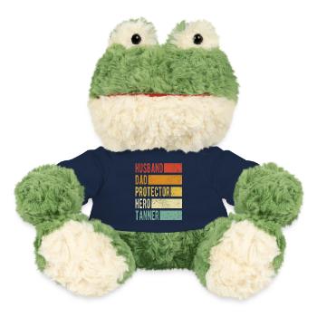 Tanner Name Papa Geschenk - MiniFeet® Frosch Torge - French Navy - Vorne