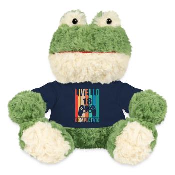 Level 18 – Abgeschlossenes Gamer-Geburtstags-Design - MiniFeet® Frosch Torge - French Navy - Vorne