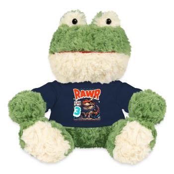 3ème anniversaire Rawr T Rex Dinosaure - Grenouille Torge MiniFeet® - bleu marine - Devant