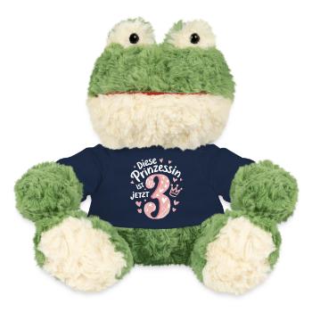 Geburtstagsgeschenk 3 Jahre Kindergeburtstag - MiniFeet® Frosch Torge - French Navy - Vorne