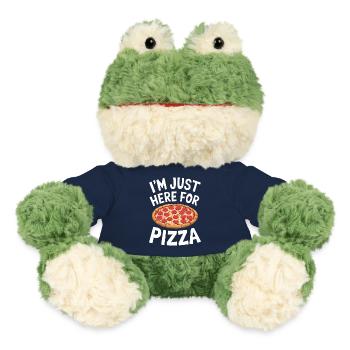 Pizza Spruch Witz Pizzeria Lustiges Pizza Geschenk - MiniFeet® Frosch Torge - French Navy - Vorne