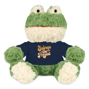 Umarme Die Gegenwart - Inspirierendes Zitat - MiniFeet® Frosch Torge - French Navy - Vorne