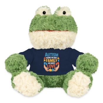 Frères et sœurs autistes - Grenouille Torge MiniFeet® - bleu marine - Devant