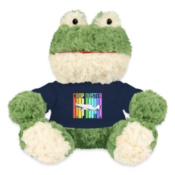 Crop Duster Airplane Pilot Gift - MiniFeet® Frog Torge - french navy - Front