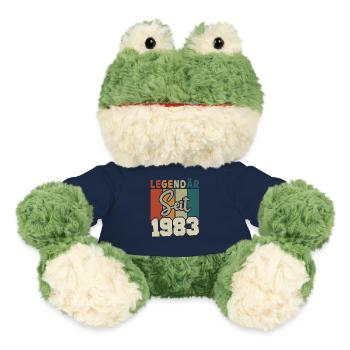 Legendäres Geburtstagsgeschenk 40/41 Jahre - MiniFeet® Frosch Torge - French Navy - Vorne