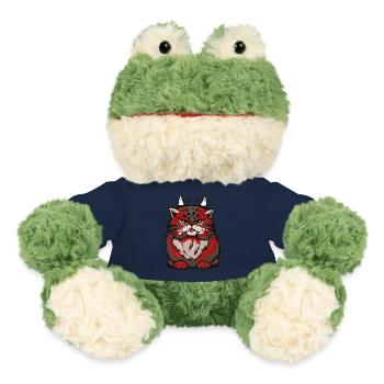 Satanic Cat Cats Little Devil Satan Halloween - MiniFeet® Frog Torge - french navy - Front