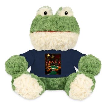 Winged poker face – roosters gamble - MiniFeet® Frog Torge - french navy - Front