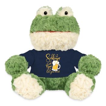 Schlager und Bier Das gönn ich mir Festival Party - MiniFeet® Frosch Torge - French Navy - Vorne