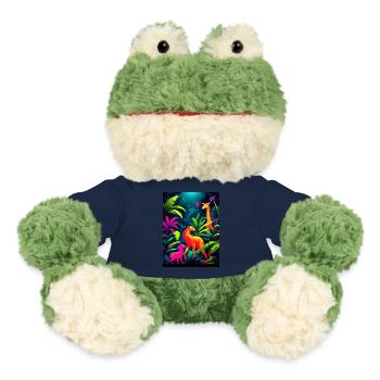 Fluorescent Jungle Dance Party - MiniFeet® Frog Torge - french navy - Front