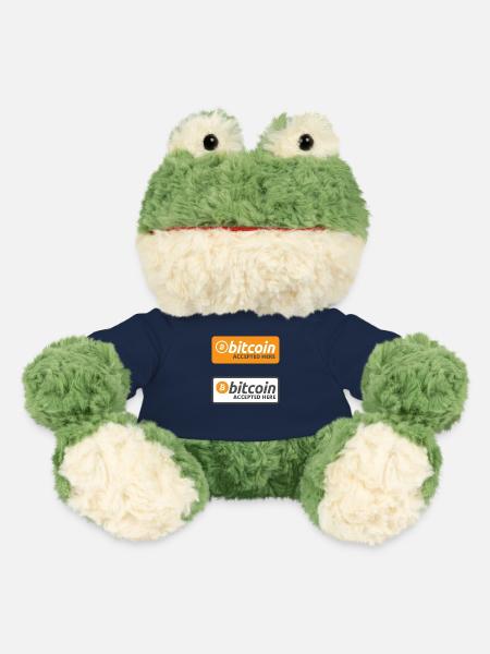 Bitcoin hier akzeptiert - Sticker Pack - MiniFeet® Frosch Torge - French Navy