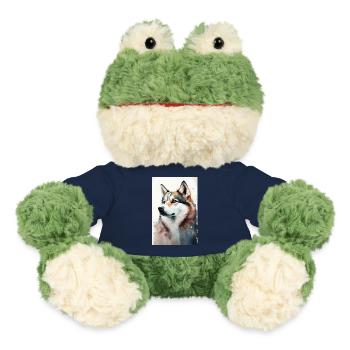 Husky Siberian Husky Dog Watercolors - MiniFeet® Frog Torge - french navy - Front