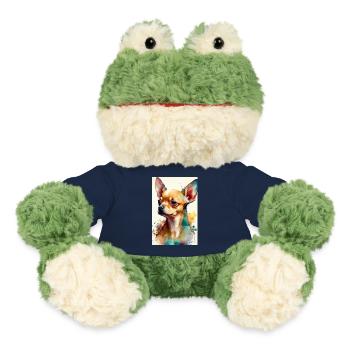 Chihuahua Techichi Hund Wasserfarben - MiniFeet® Frosch Torge - French Navy - Vorne