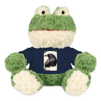 Raven Crow Bird Ravens Crows Illustration - MiniFeet® Frog Torge - french navy - Front