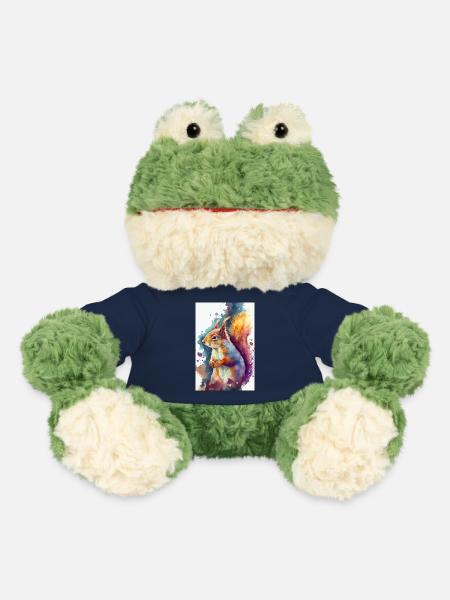 Eichhörnchen Tier Watercolor - MiniFeet® Frosch Torge - French Navy
