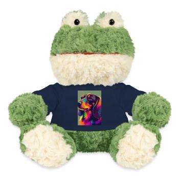 Dachshund Dog Colorful Dog - MiniFeet® Frog Torge - french navy - Front