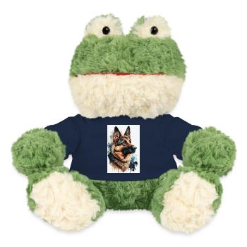Berger Allemand Malinois Aquarelle - Grenouille Torge MiniFeet® - bleu marine - Devant