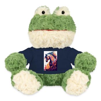 Pferd Pferde Reiten Pferdereiten Sprungreiten - MiniFeet® Frosch Torge - French Navy - Vorne