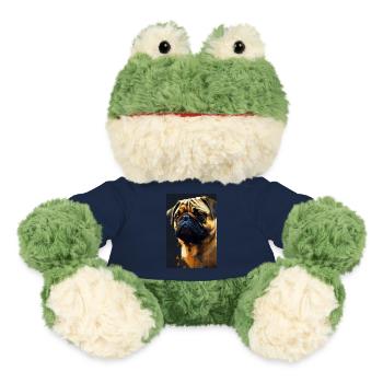 Mops Möpse Hund Painting - MiniFeet® Frosch Torge - French Navy - Vorne