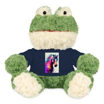 Pferd Pferde Reiten Pferdereiten Sprungreiten - MiniFeet® Frosch Torge - French Navy - Vorne