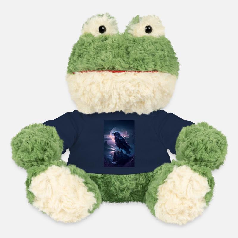 Rabe Raben Krähe Krähen Vogel Tier Moon - MiniFeet® Frosch Torge - French Navy