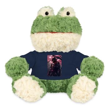Japan Samurai Warrior Artwork - MiniFeet® Frog Torge - french navy - Front