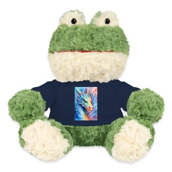 Dragon Mystical Dragon Fantasy Watercolor - MiniFeet® Frog Torge - french navy - Front