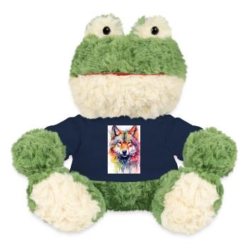 Wolf Wölfe Tier Jaulen Watercolor - MiniFeet® Frosch Torge - French Navy - Vorne