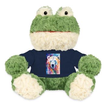 Polar Bear Polar Bear Animal North Pole Watercolor - MiniFeet® Frog Torge - french navy - Front