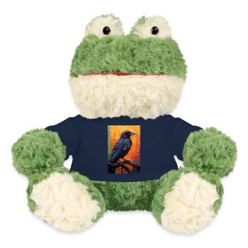 Rabe Raben Krähe Krähen Vogel Tier Colorful - MiniFeet® Frosch Torge - French Navy - Vorne